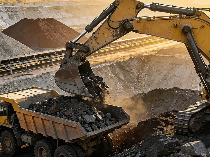 Soluzioni di aria compressa per l'industria mineraria e l'industria mineraria. Estrazione