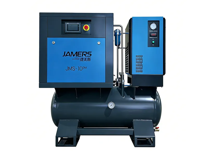 Kompresor Udara Sekrup Frekuensi Variabel Magnet Permanen Terintegrasi JMS-10HPM