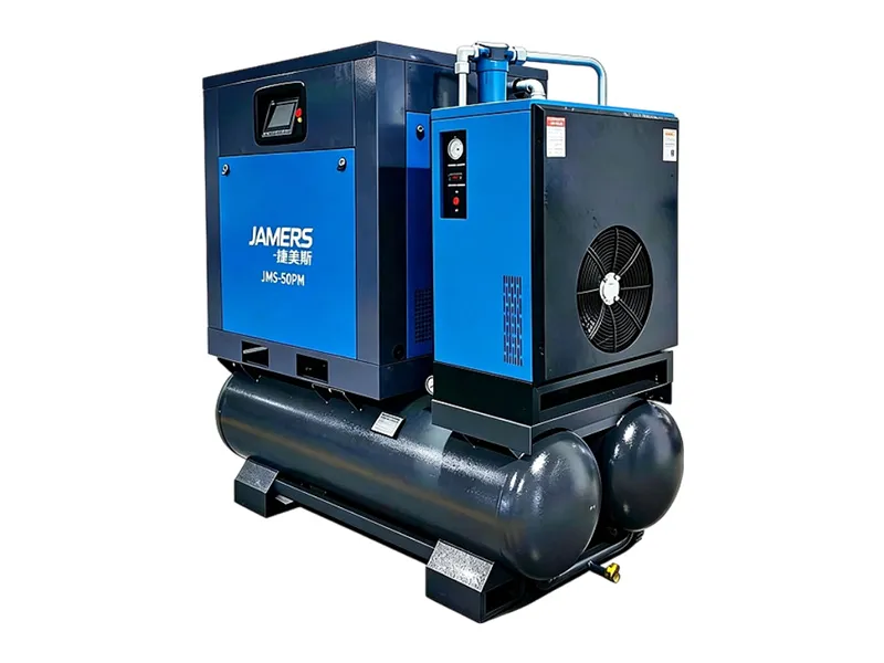 Kompresor Udara Sekrup Frekuensi Variabel Magnet Permanen Terintegrasi JMS-50HPM