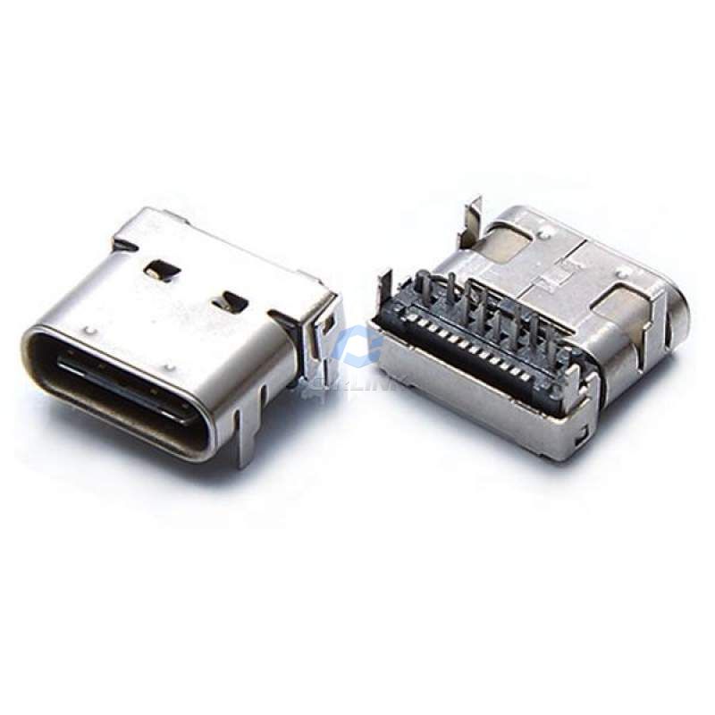 Connettore USB 3.1 Tipo C 24pin Maschio / 14pin Femmina Con Supporto PCB