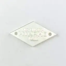 Merklogo gegraveerde plaattag Aangepaste shell-labels