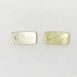 Merklogo gegraveerde plaattag Aangepaste shell-labels