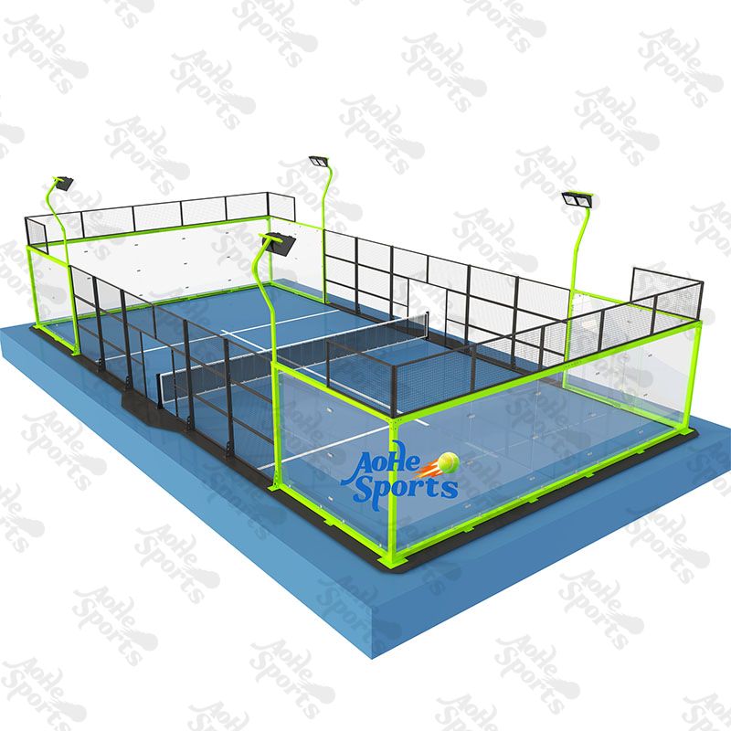 Padel Racket Movable Stand Paddle Tennis Court, Covered Paddle Court, Outdoor Paddle Systems, Aohe