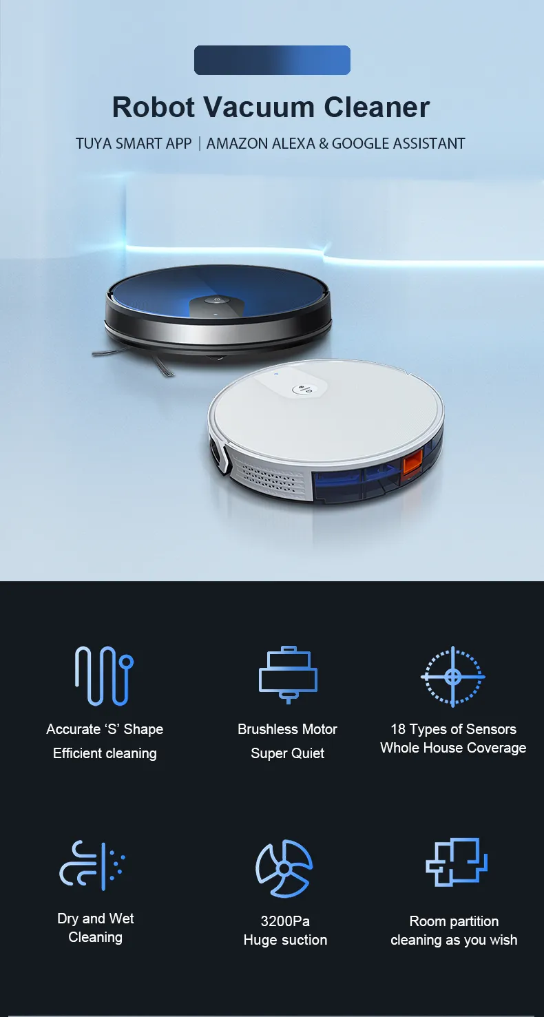 Gyro navigation Smart Robot Vacuum Cleaner