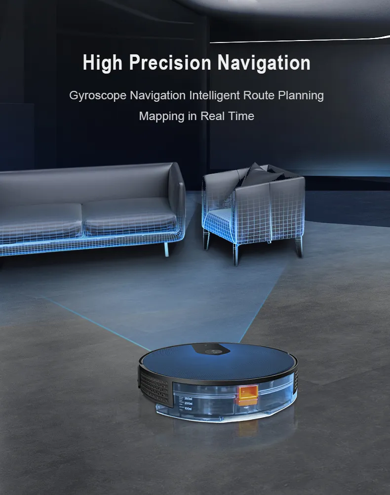 Gyro navigation Smart Robot Vacuum Cleaner