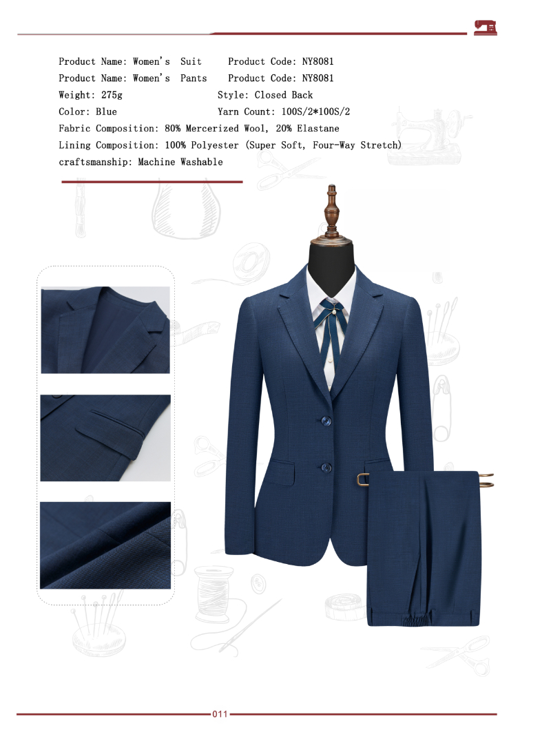 Trajes de lana 80 para hombres y mujeres
