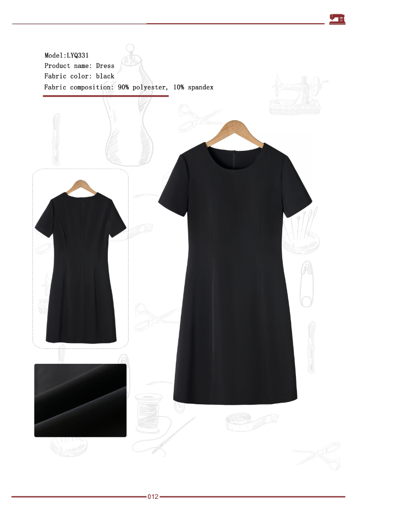 Vestido profesional ejecutivo de servicio al cliente
