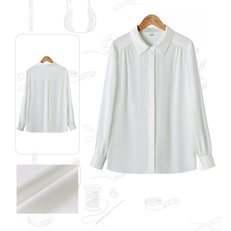 Camiseta profesional de chiffon ancha para mujer