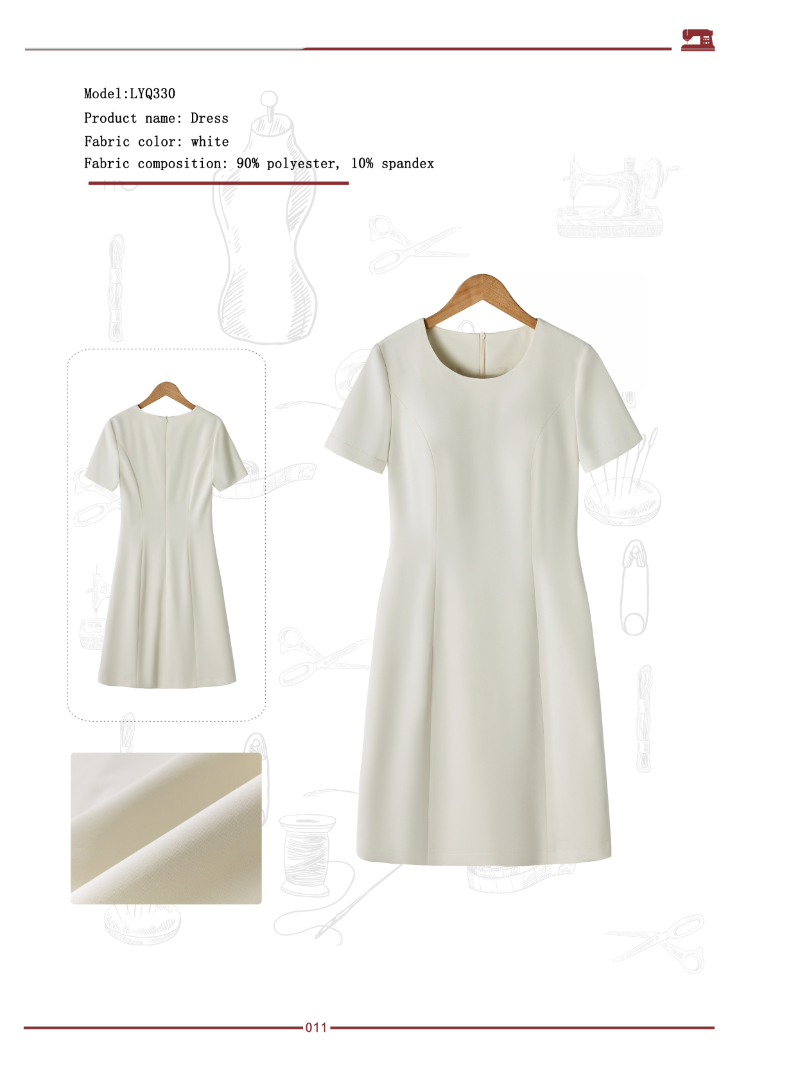Vestido profesional ejecutivo de servicio al cliente