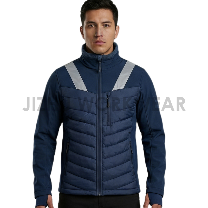 Men's Hybrid Softshell & Quilted PA Coated Work Jacke