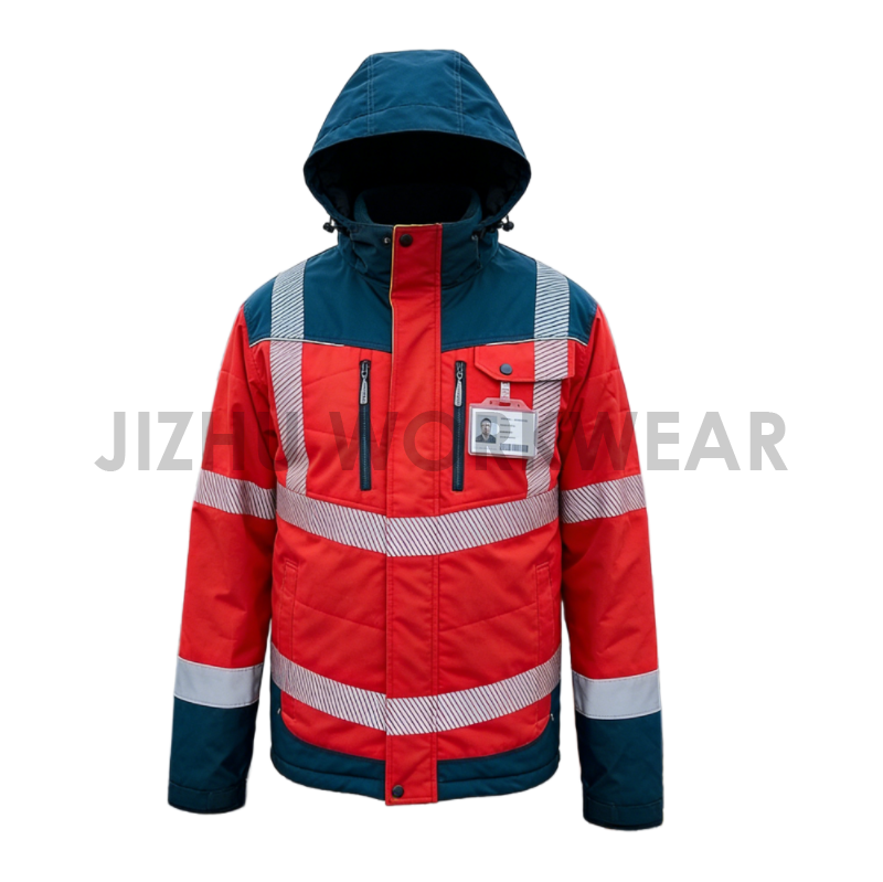 Robuster, gut sichtbarer, isolierter Parka