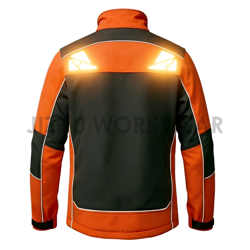 Men's Soft Shell Safety Jacket with High-Performance Reflective
