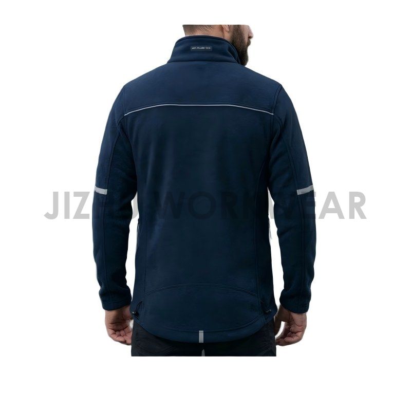 Reflektierende Fleecejacke für Herren in Marineblau