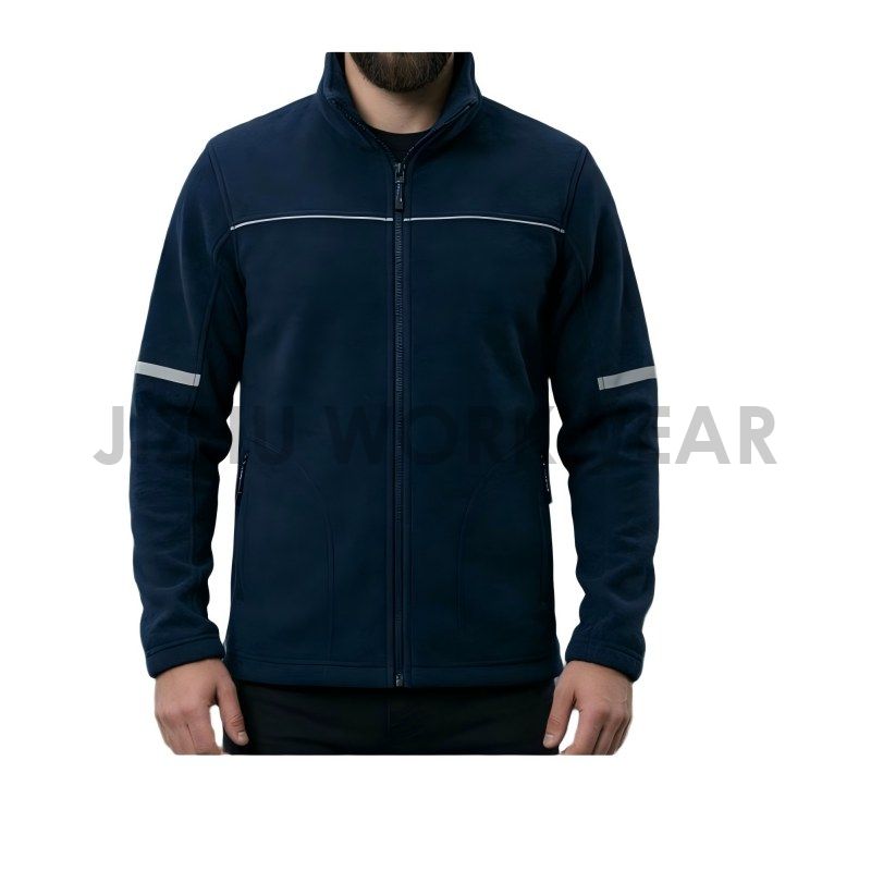 Reflektierende Fleecejacke für Herren in Marineblau