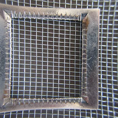 treillis métallique tissé en acier inoxydable à mailles serties