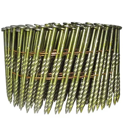 Wire collated coil nails