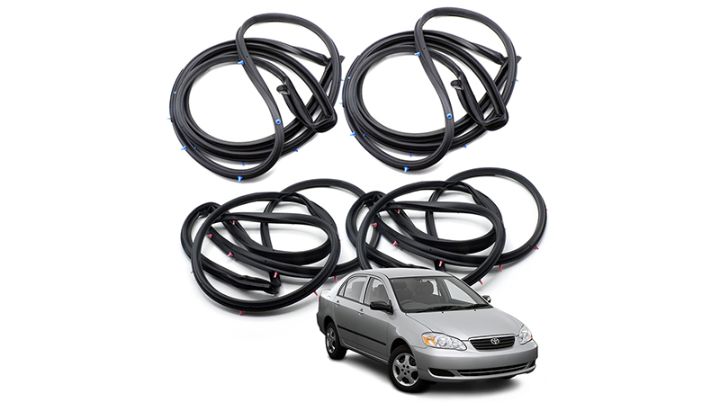 Car Door Rubber Seal Strip for Toyota Corolla 2003-2008