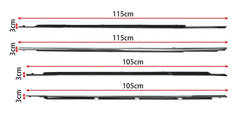 혼다 어코드 2008-2013 용 웨더 스트립 도어 벨트