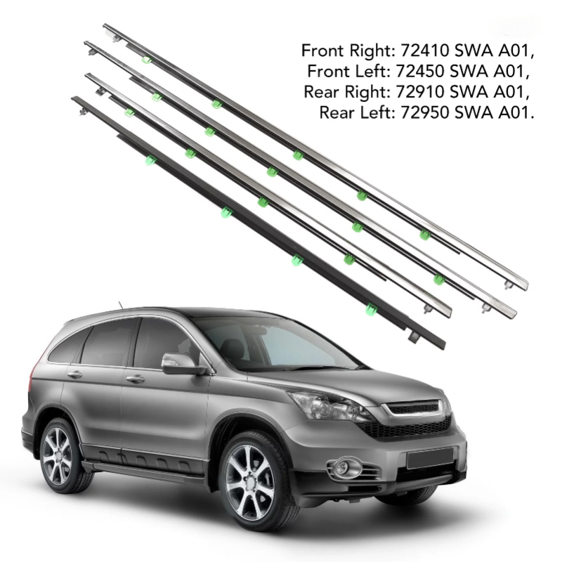 Chrome Weatherstrips for Honda CRV 2007-2011