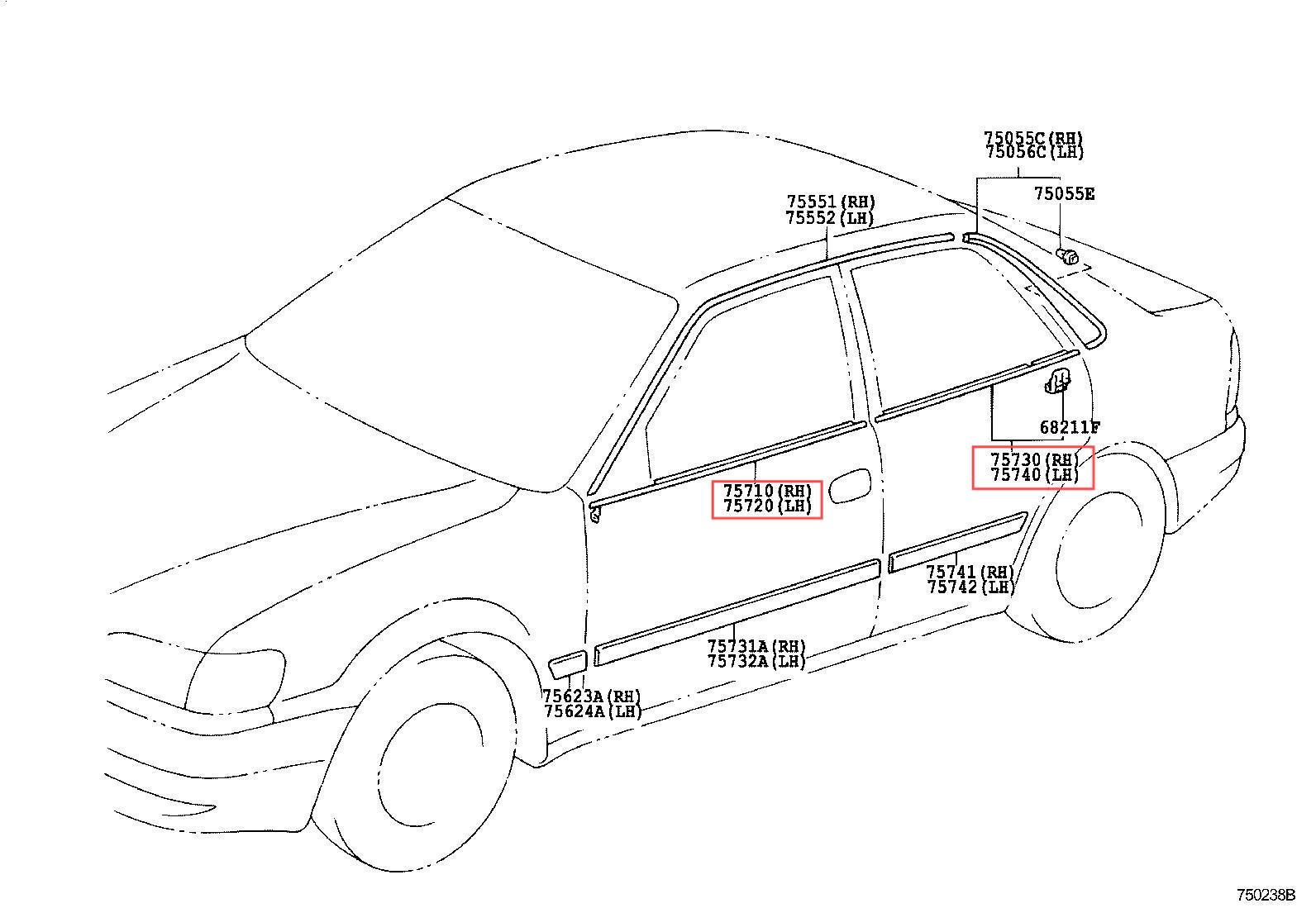 ទ្វារទ្វាររណនផ្គូរផ្គូសម្រាប់កូរ៉ូឡាអេអេស 10