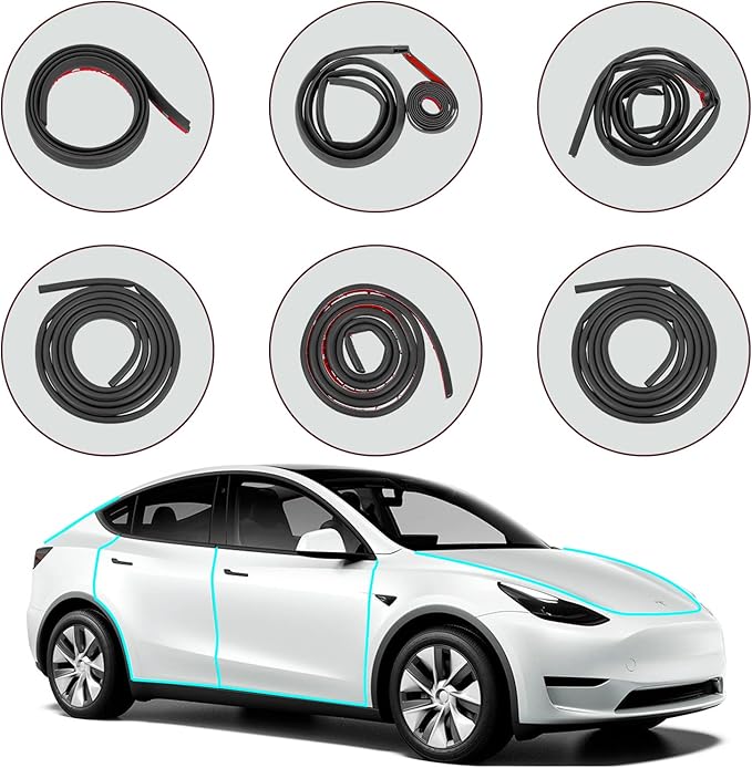 Soundproof Sealling Strips Compatible with Tesla Model Y