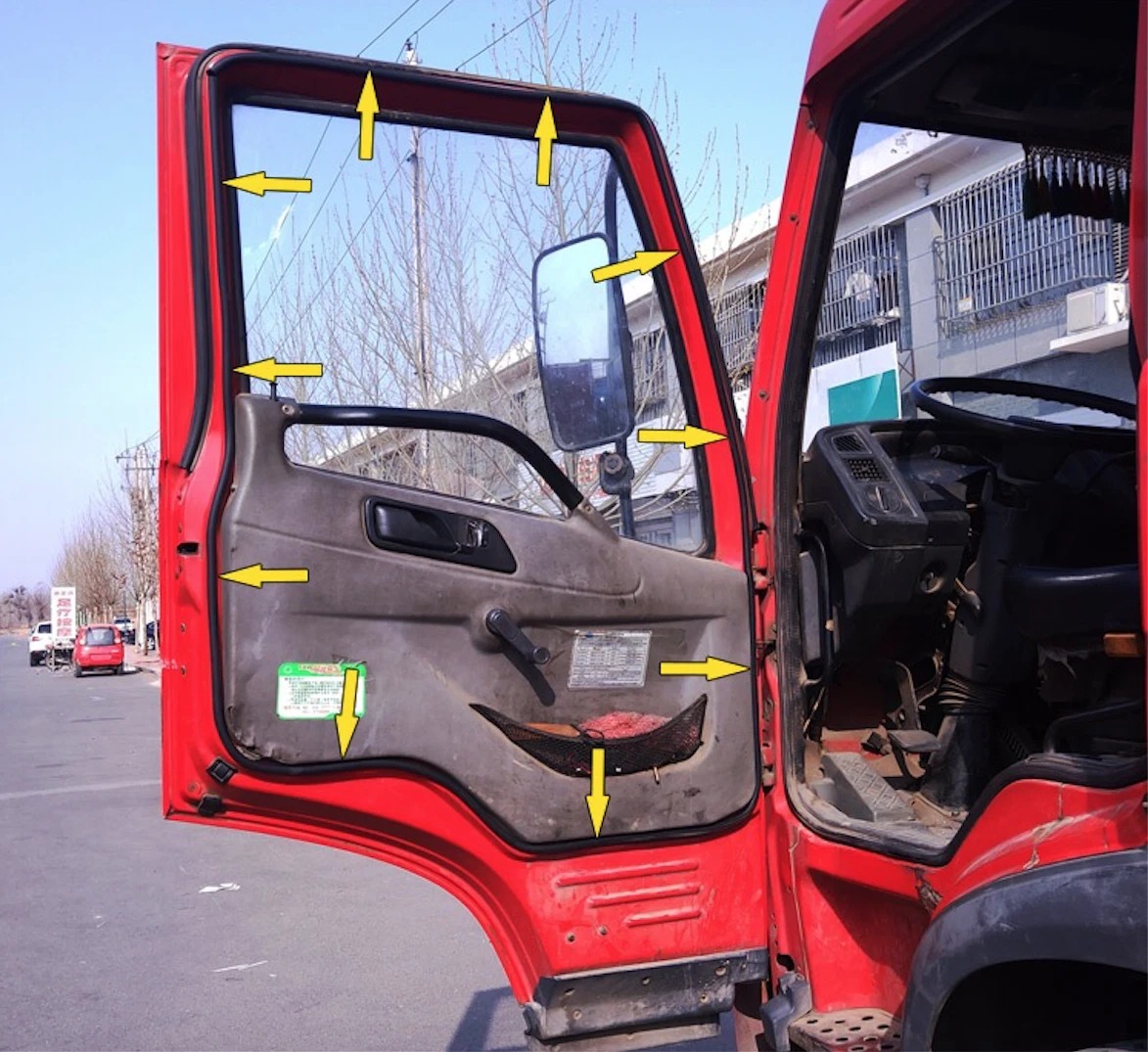 D Shape Car Door Rubber Weather Stripping