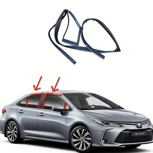 កញ្ចក់ទ្វាររត់កញ្ចក់ប្រណែលកញ្ចក់បង្អួចអាកាសធាតុត្រា Toyota Corolla 2014-2018