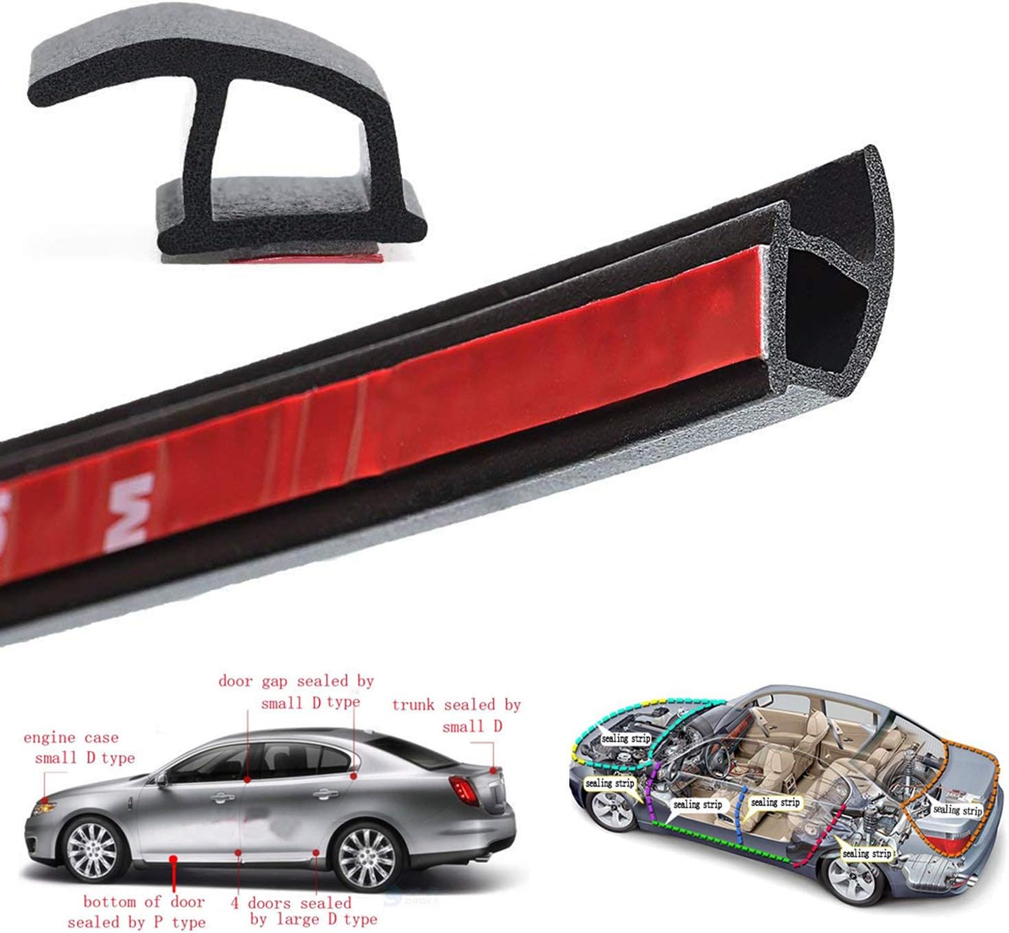 P-Type автокөлікке арналған резеңке тығыздағыш жолағы