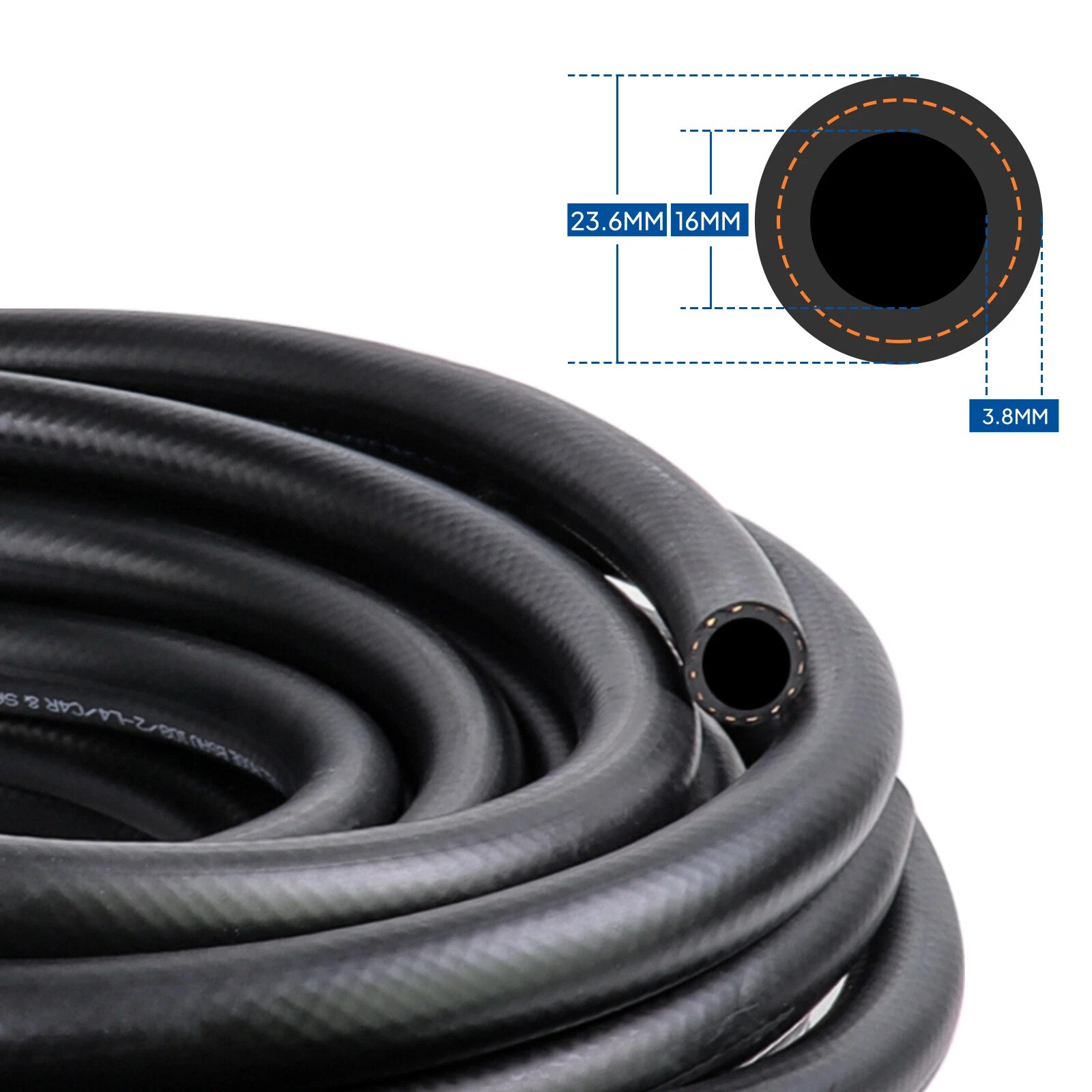 Rubber Fuel Hose NBR Petrol Diesel Oil Line