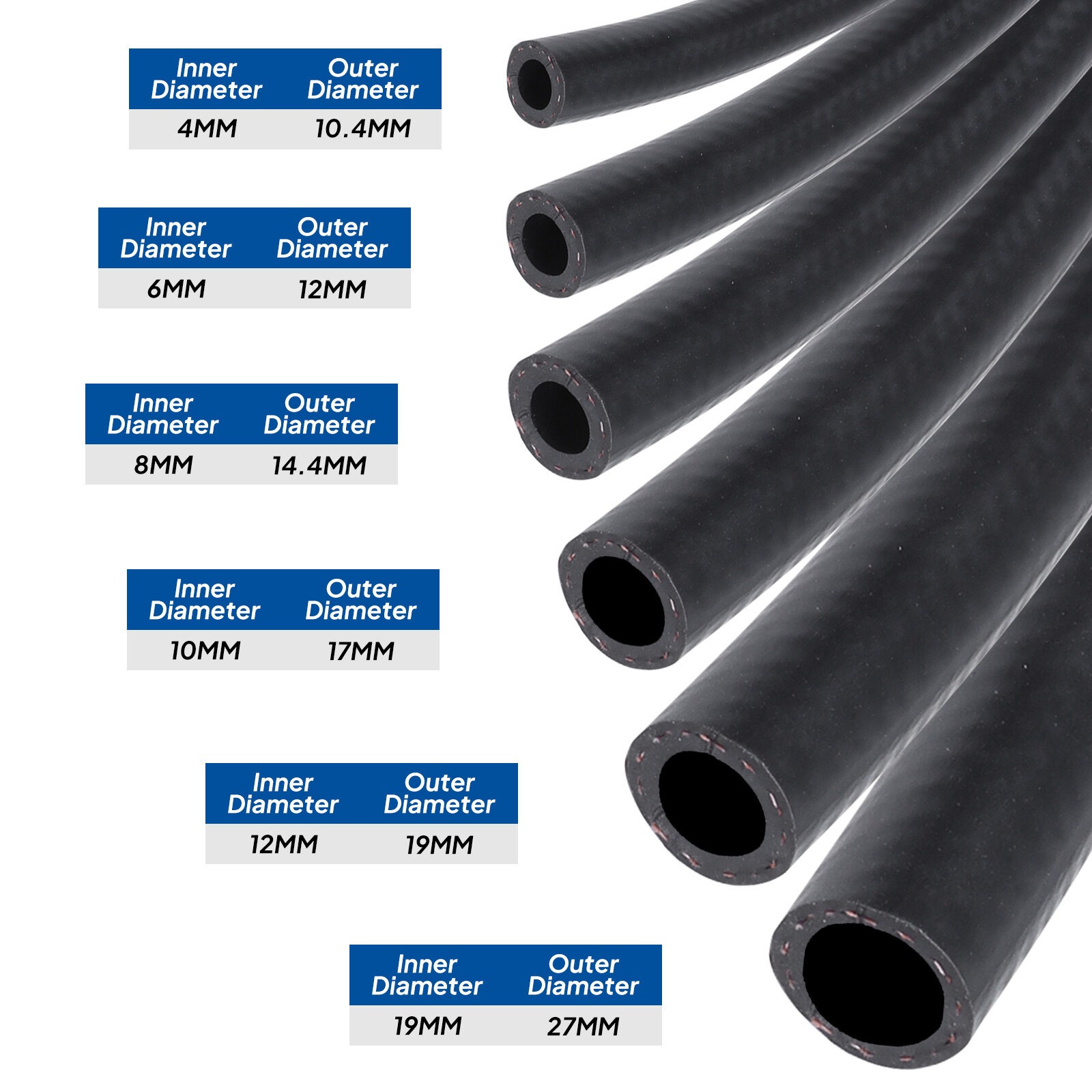Rubber Fuel Hose NBR Petrol Diesel Oil Line