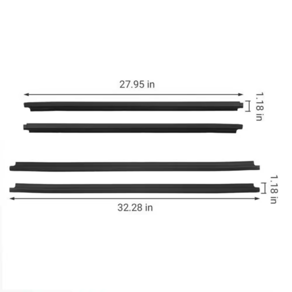 Doors Windows Weatherstrip Trim for Toyota Fortuner 2005-2015