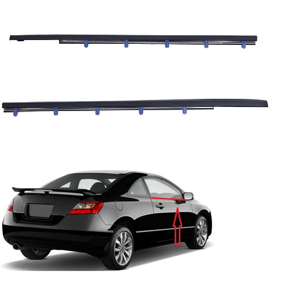 Car Window Weather Strip For Honda Civic 2012-2015 2D