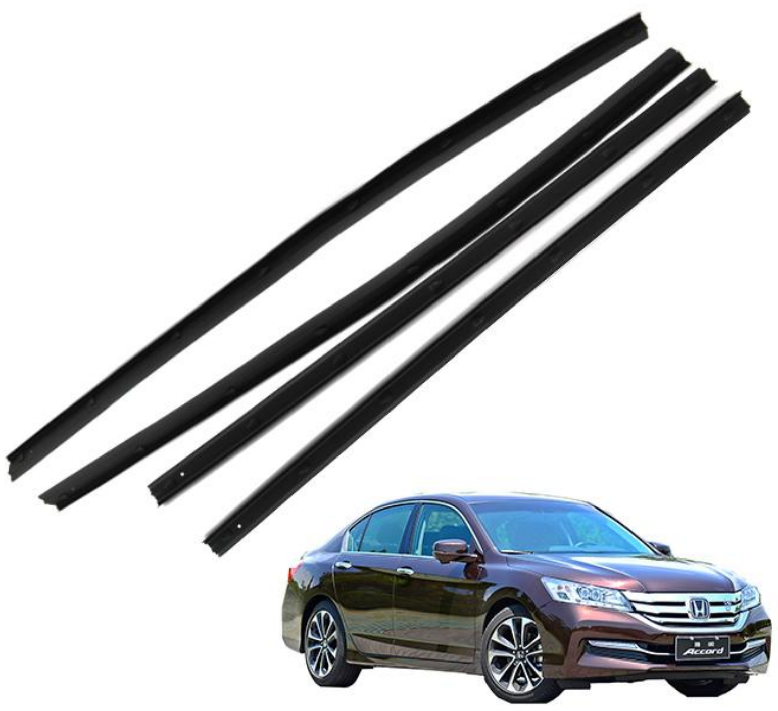 Inner Door Window Weatherstrip for Honda Accord 2014-2018