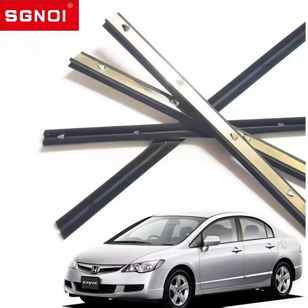 Inner Door Window Weatherstrip for Honda Civic 2006-2011