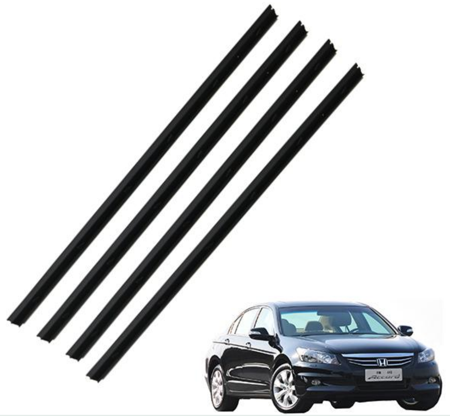 Door Window Inner Weatherstrip for Honda Accord 2008-2013