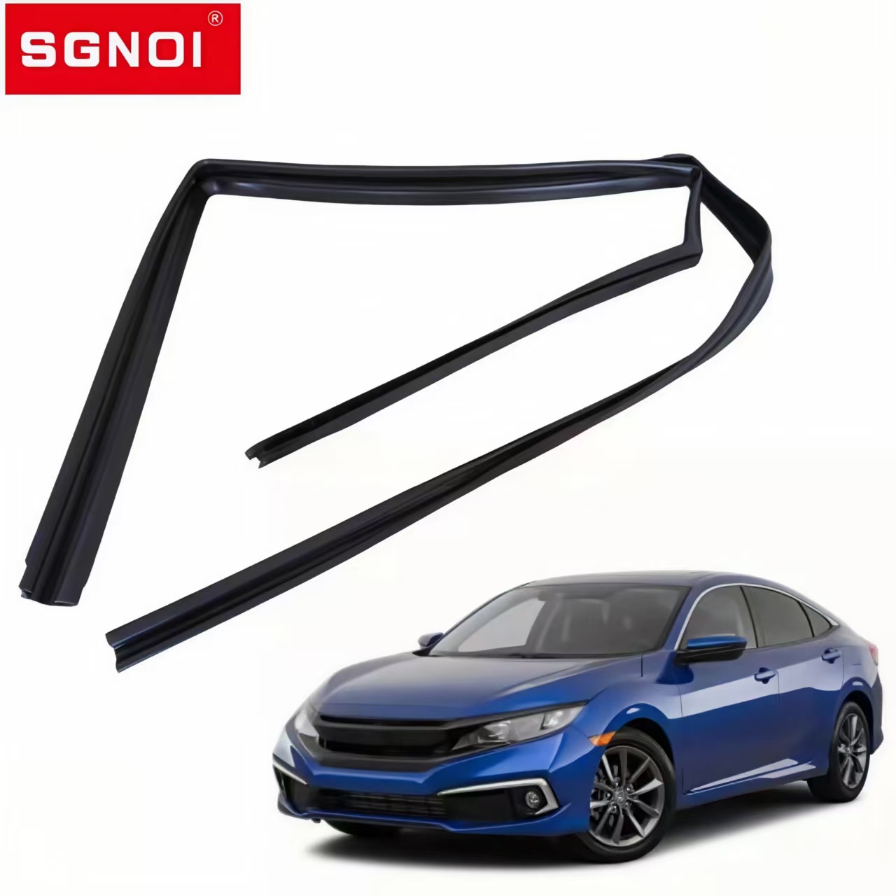 Car Glass Run Channel Seal Strip for Honda Civic 2012-2021