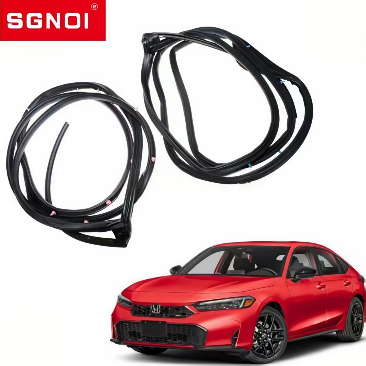 Car Door Rubber Seal Strip for Honda Civic 2021- Hatchback