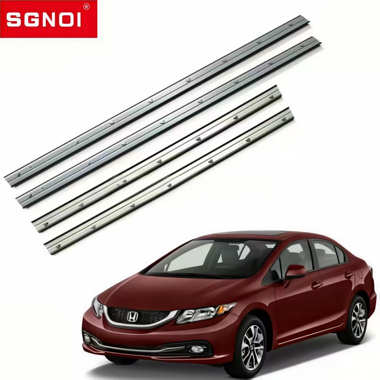 혼다 시빅 2012-2015 용 내부 도어 윈도우 웨더 스트립