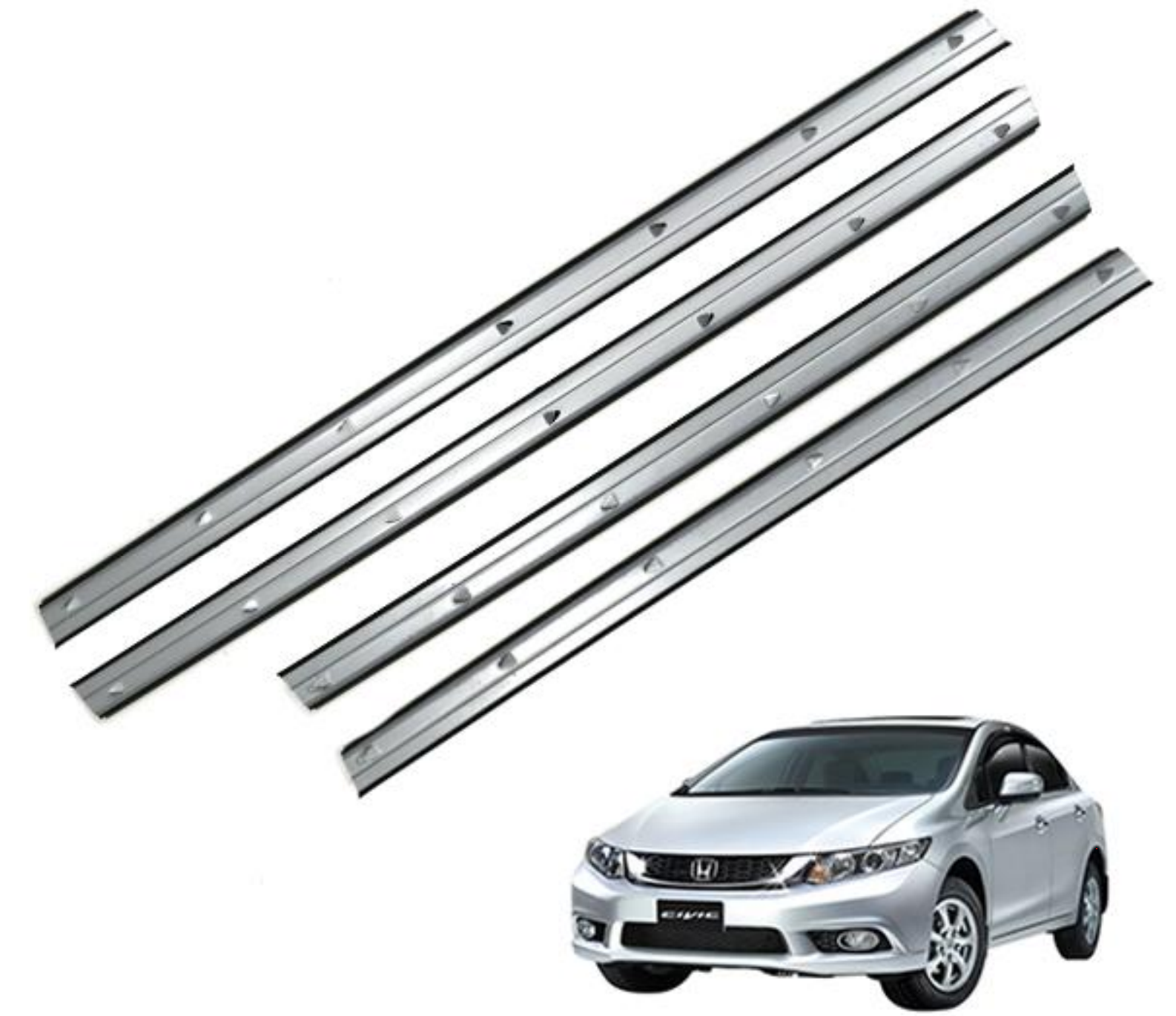 Inner Door Window Weatherstrip for Honda Civic 2012-2015