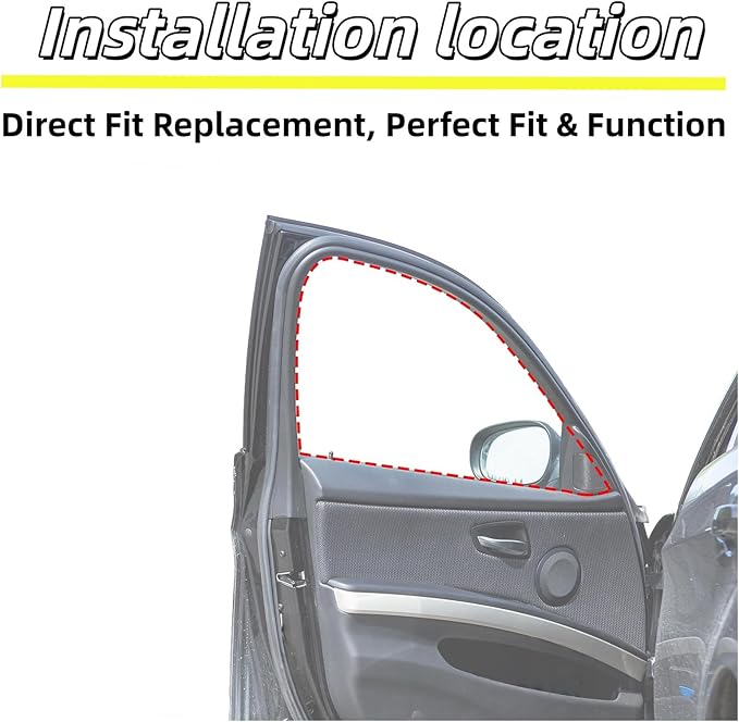 Run Channel Flocked Seal Strip for Honda CRV 2012-2016