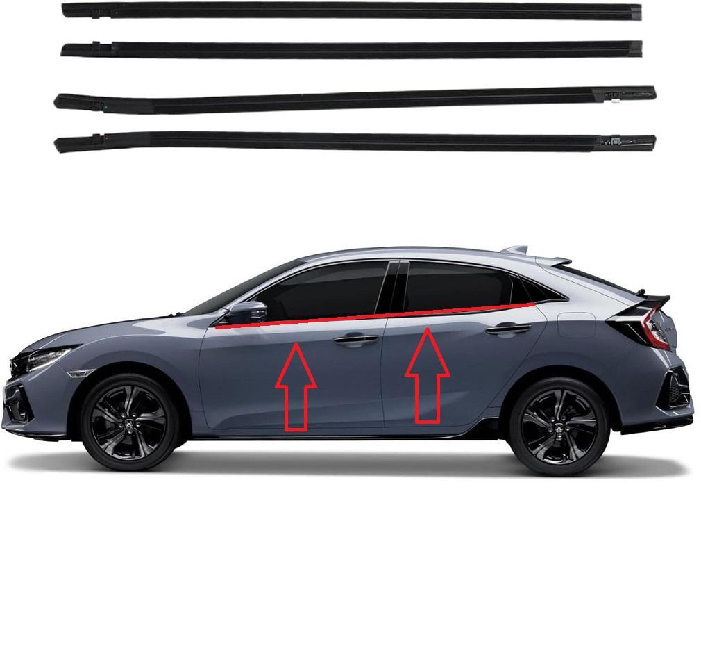 Window Weatherstrip Kit for Honda Civic 2016-2021
