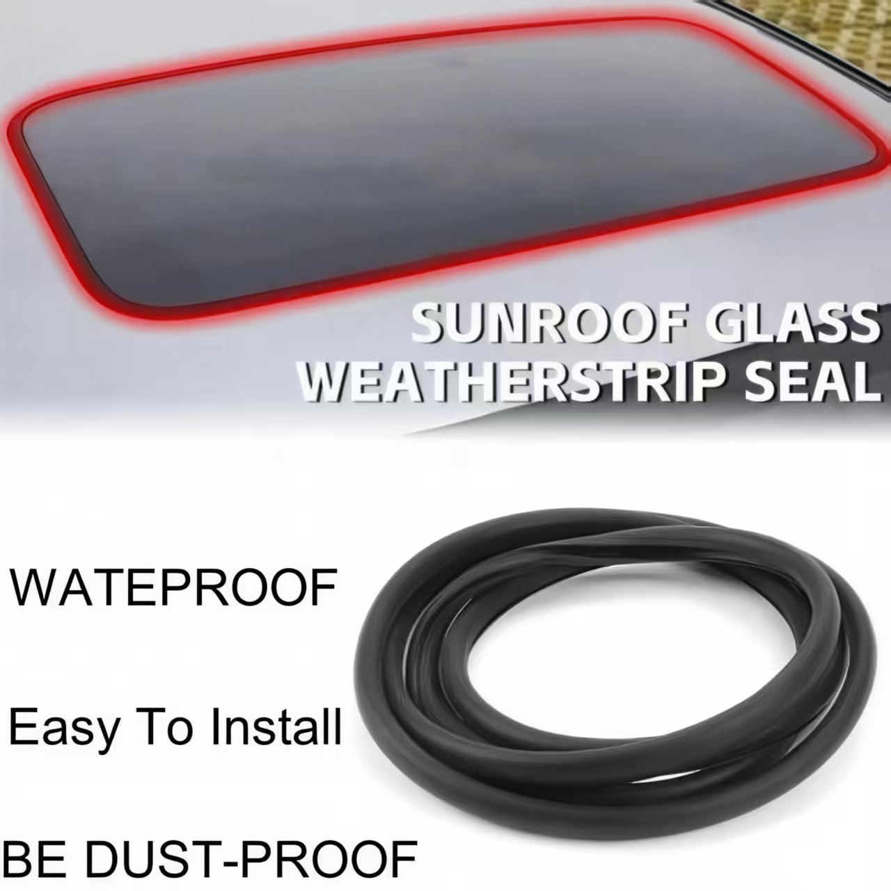 Sunroof Sealing Rubber for Honda Civic 2016-2021