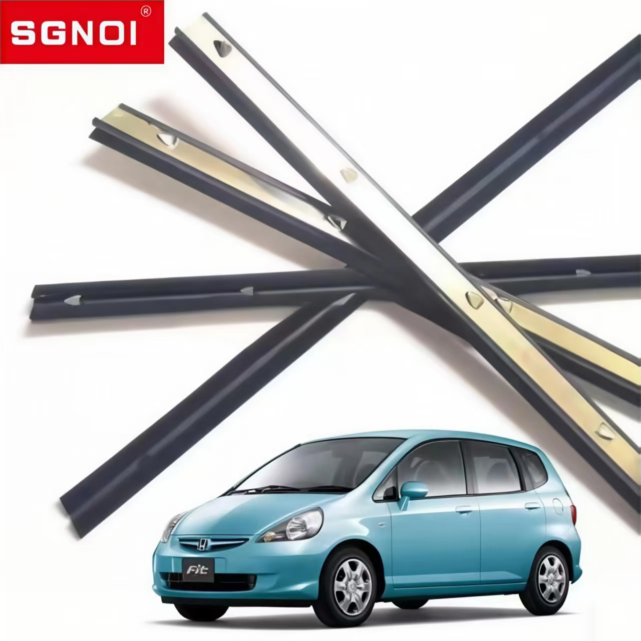 Inner Door Window Weatherstrip for Honda  Fit / Jazz 2003-2008