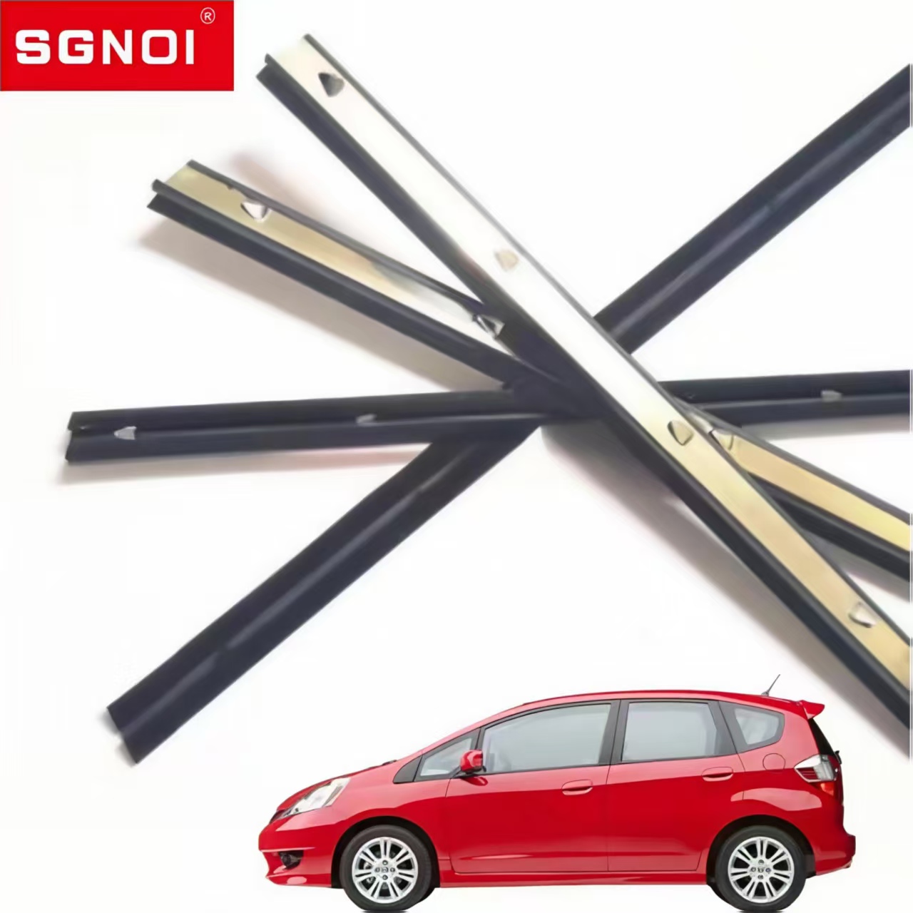 Inner Door Window Weatherstrip for Honda  Fit / Jazz 2009-2013