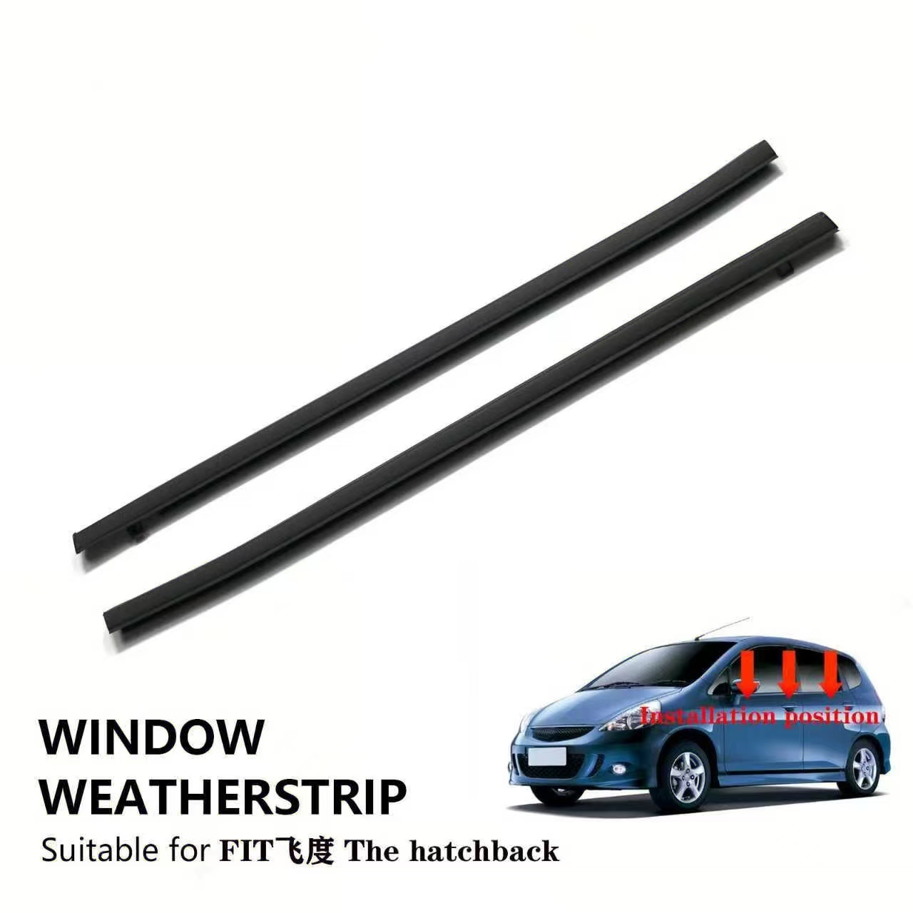 Window Weatherstrip Kit for Honda Jazz / Fit 2003-2008 Hatchback
