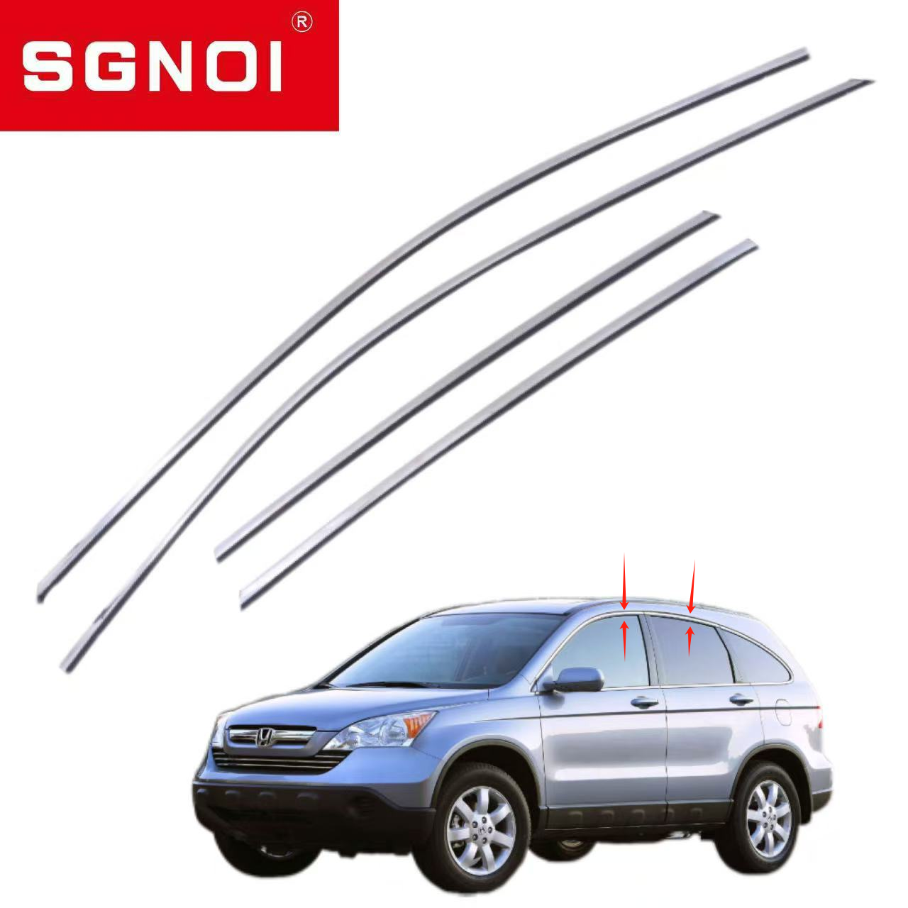 Lower side window trims for Honda CRV 2007-2011