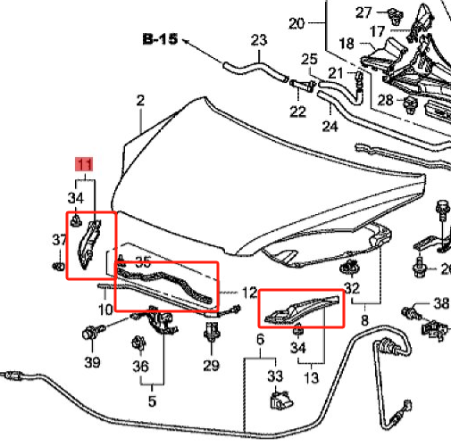 បន្ទះកៅស៊ូជួរកៅស៊ូគម្របកៅស៊ូសម្រាប់ហុងដា CRV 2007-2009