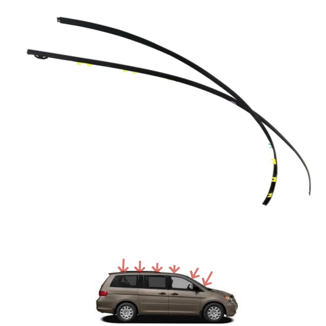 車のルーフラインはホンダ オデッセイ 2005-2008 に適合します。