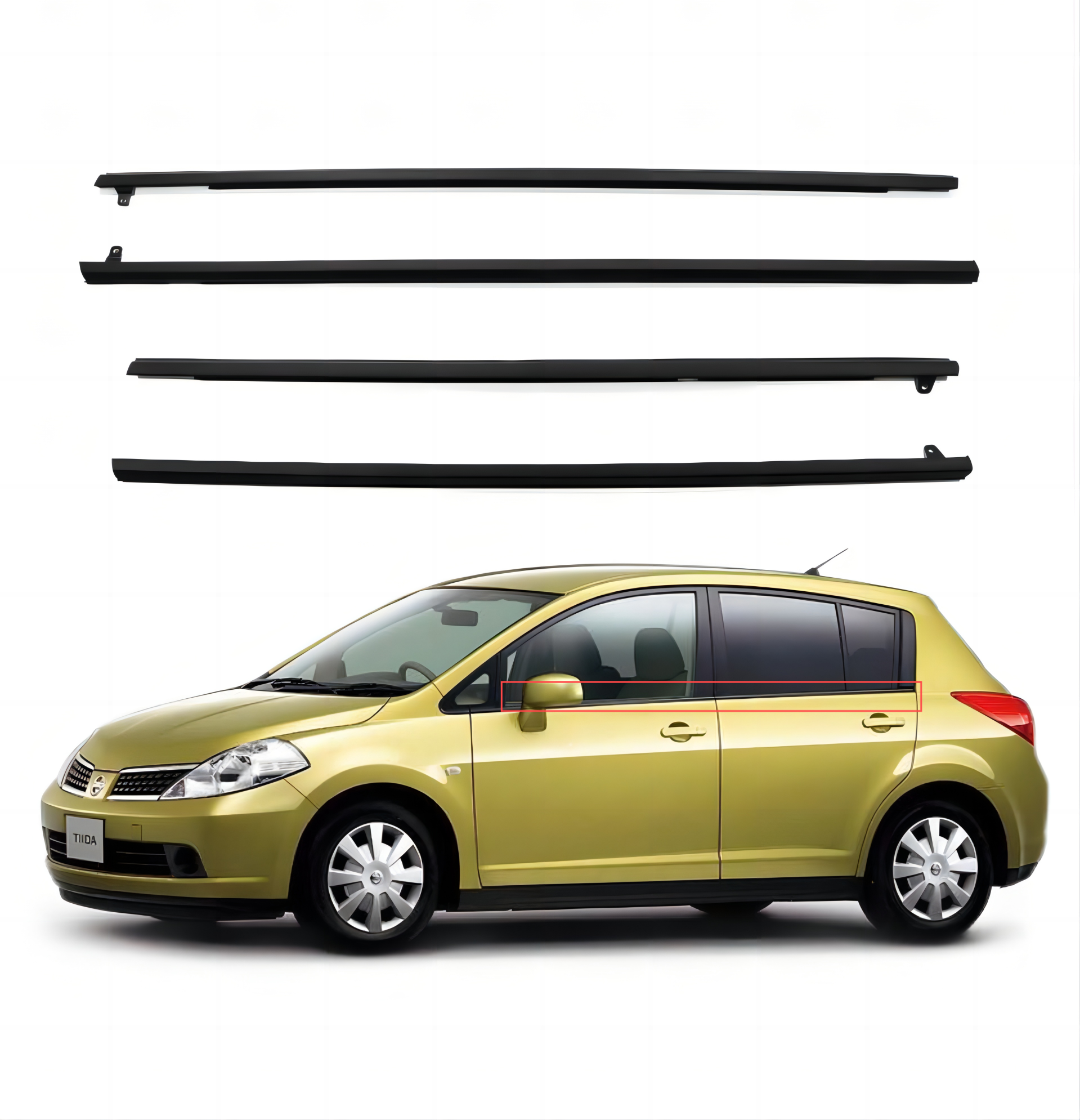 Window Weatherstrip Kit for NISSAN TIIDA 2004-2010