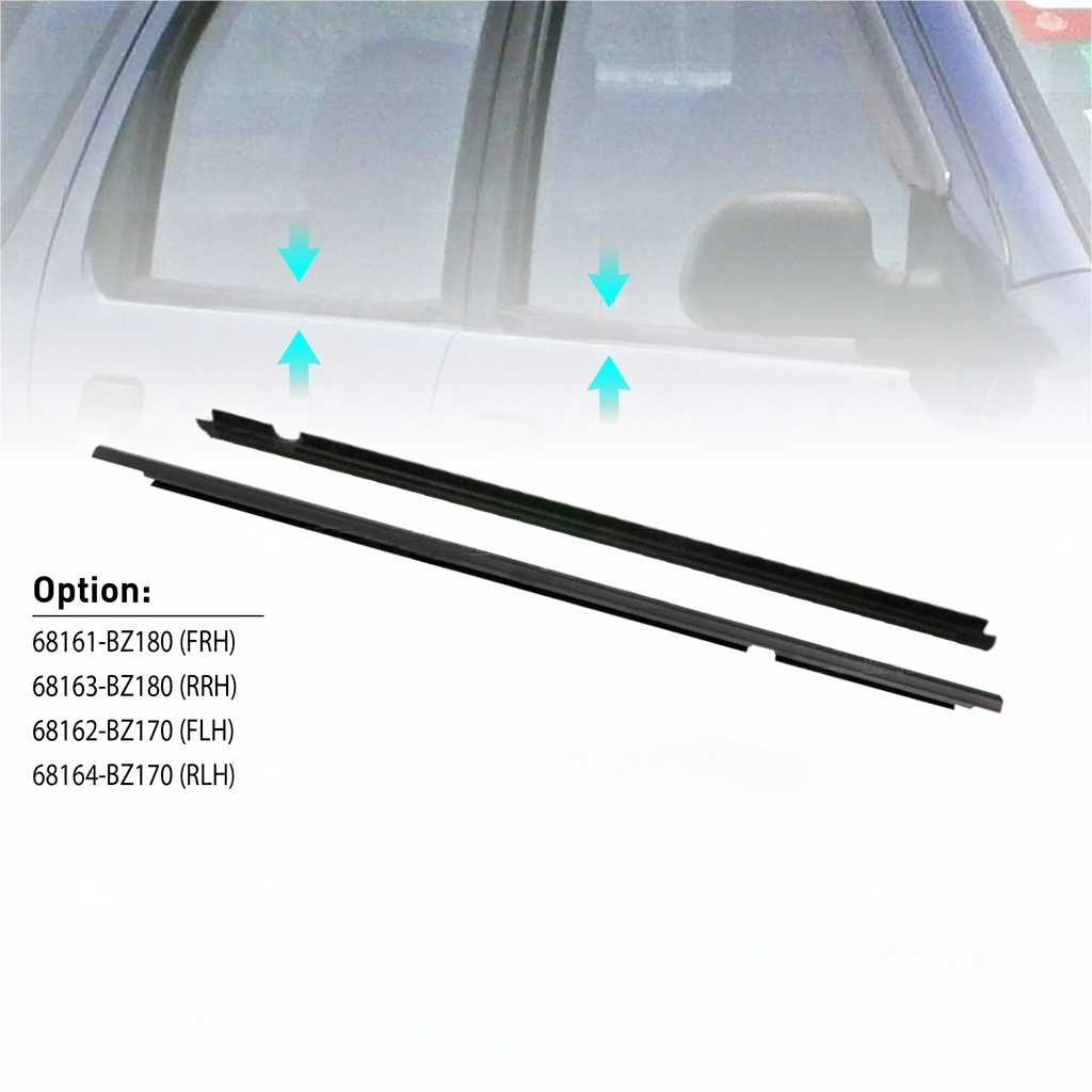 Waterproof Car Door Weatherstrip for Perodua Myvi 2017